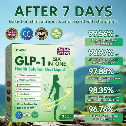 🇬🇧 Last Chance  80% Off! ！！🌿！ PEAKA® GLP-1 Oral Solution — your all-in-one daily boost for weight ⚖️, heart ❤️, joints 🦵, sleep 😴, and more ✨
