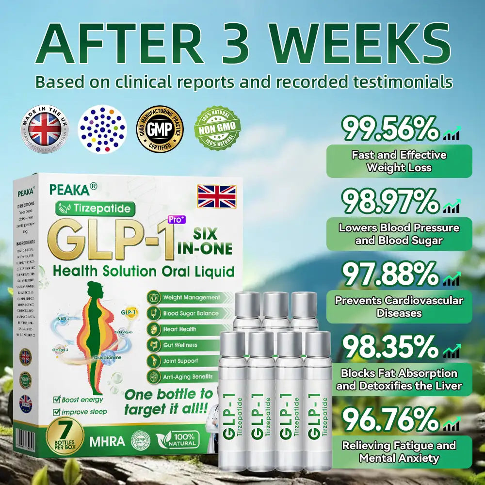 MHRA | Official UK 🇬🇧 Store — 𝐏𝐄𝐀𝐊𝐀® 𝐆𝐋𝐏-𝟏 𝐓𝐢𝐫𝐳𝐞𝐩𝐚𝐭𝐢𝐝𝐞 𝐒𝐢𝐱-𝐢𝐧-𝐎𝐧𝐞 𝗦𝗹𝗶𝗺 & 𝑯𝒆𝒂𝒍𝒕𝒉 𝑶𝒓𝒂𝒍 𝑺𝒐𝒍𝒖𝒕𝒊𝒐𝒏, GIP and GLP-1 Dual-Action Weight Loss Solution, One Bottle Daily, Results in 7 Days🛒