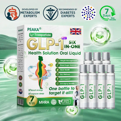 MHRA | Official UK 🇬🇧 Store — 𝐏𝐄𝐀𝐊𝐀® 𝐆𝐋𝐏-𝟏 𝐓𝐢𝐫𝐳𝐞𝐩𝐚𝐭𝐢𝐝𝐞 𝐒𝐢𝐱-𝐢𝐧-𝐎𝐧𝐞 𝗦𝗹𝗶𝗺 & 𝑯𝒆𝒂𝒍𝒕𝒉 𝑶𝒓𝒂𝒍 𝑺𝒐𝒍𝒖𝒕𝒊𝒐𝒏, GIP and GLP-1 Dual-Action Weight Loss Solution, One Bottle Daily, Results in 7 Days🛒